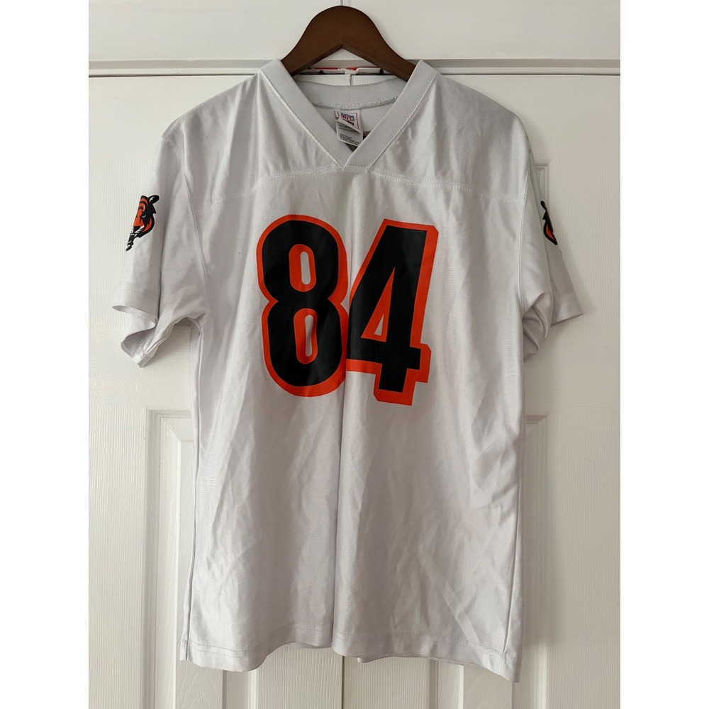 NFL Cincinnati Bengals T.J. Houshmandzadeh 84 Jersey Kids XL 18-20 White Mesh